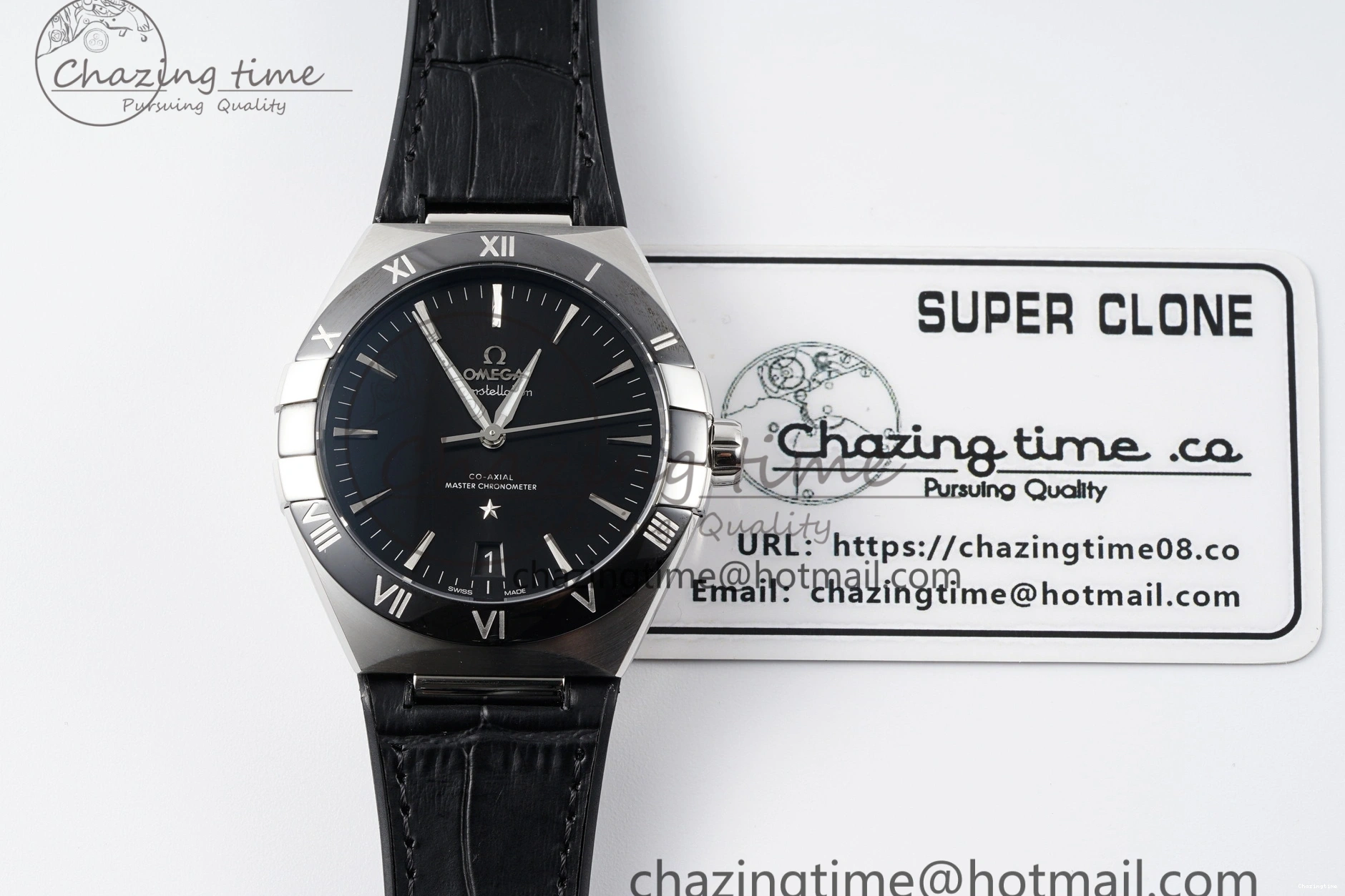 0426 Constellation Black Ceramic SS SBF 1:1 Best Edition Black Dial on Black Gummy Strap A8900 Super Clone TimelessDesign 7798